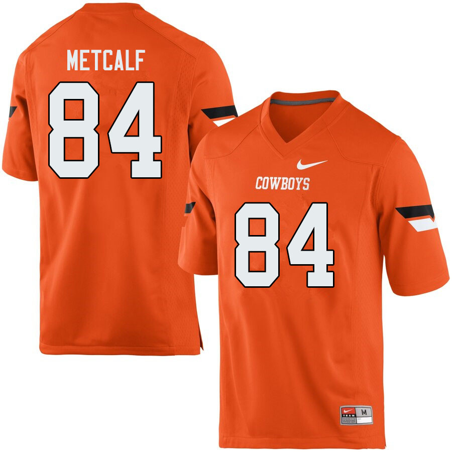 Men #84 Dayton Metcalf Oklahoma State Cowboys College Football Jerseys Sale-Orange - Click Image to Close